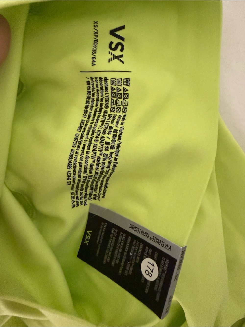 VSX Lime Green Performance Sports Bra